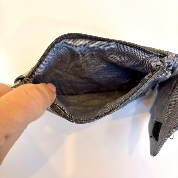 Ten Thousand Villages Handmade Patchwork Vintage Ties Soft Edges Purse Gray NEW - Picture 7 of 12